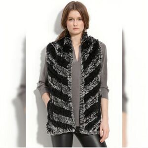 Marc by Marc Jacobs Rabbit Fur Vest OS